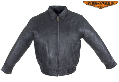 Mens Bomber Leather Jacket