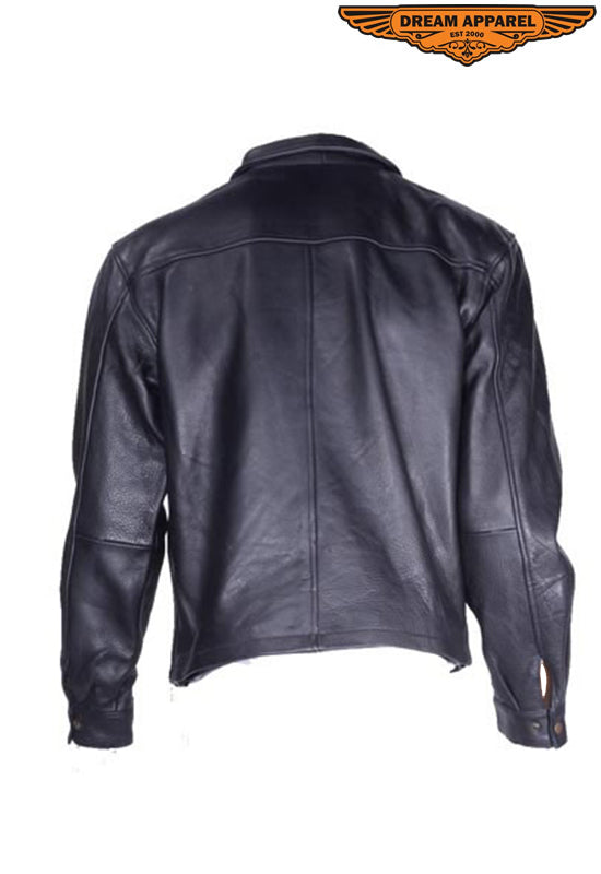 Mens Classic Fashion Leather Jacket