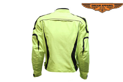 Mens Green Textile Jacket