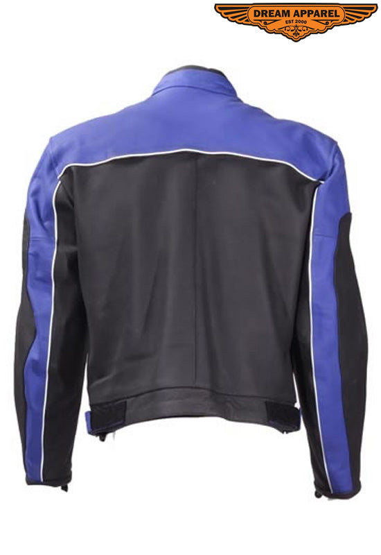 Mens Blue Racer Jacket