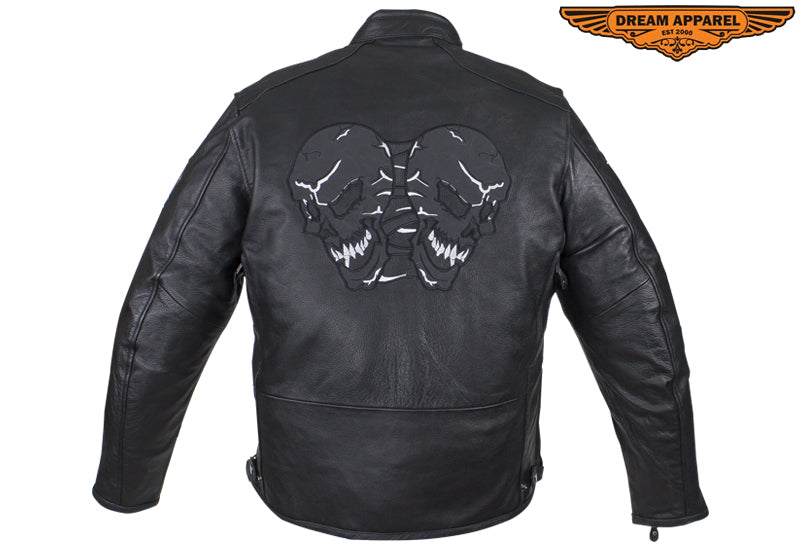 Mens Leather Motorcycle Jacket