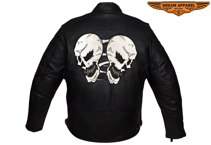 Mens Leather Motorcycle Jacket