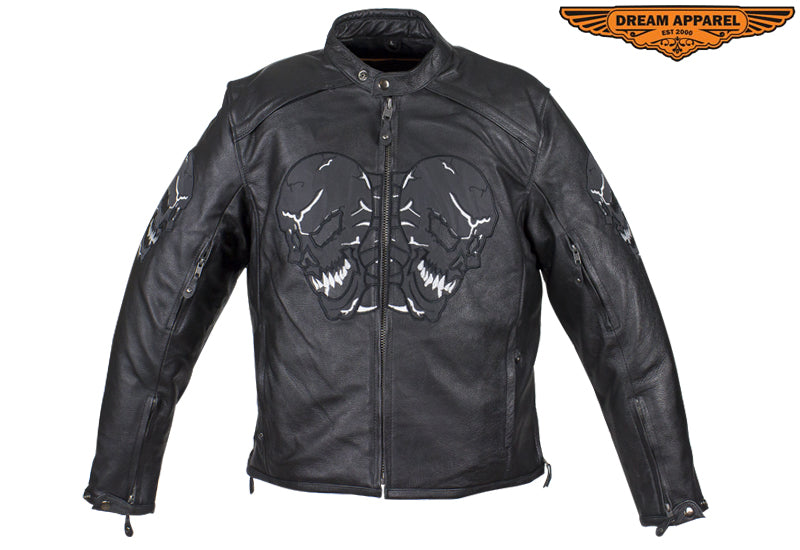 Mens Leather Motorcycle Jacket