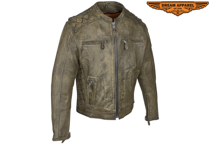 Mens Naked Brown Racer Jkt