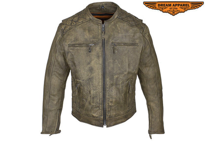 Mens Naked Brown Racer Jkt