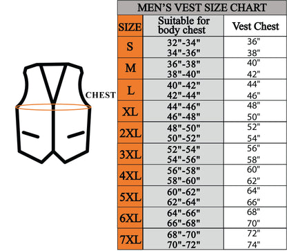 Dream Apparel Men's Black Leather Replica Vest