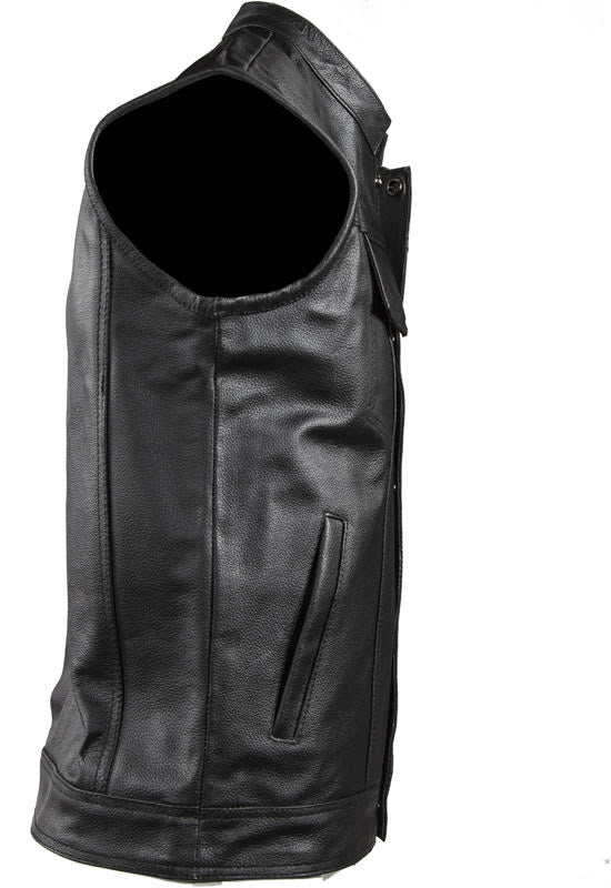 Motorcycle Club Vest With Conceal Carry Pockets Heavy Duty Club Vest