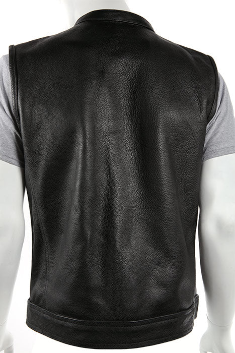 Mens Motorcycle Club Vest With Black Liner