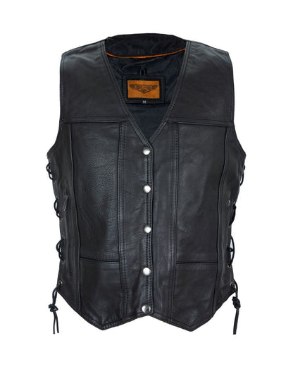 Womens Motorcycle Vest With 7 Pockets