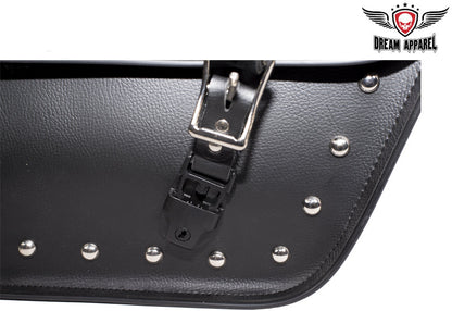 PVC Motorcycle Saddlebag With Studs