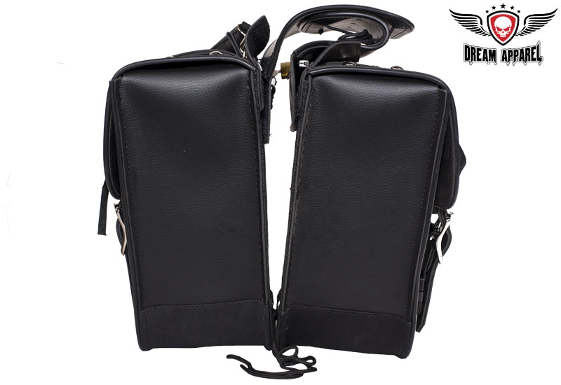 PVC Motorcycle Saddlebag With Studs