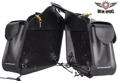 PVC Motorcycle Saddlebag With Studs