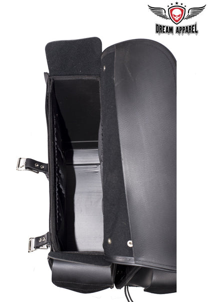 PVC Motorcycle Saddlebag With Studs