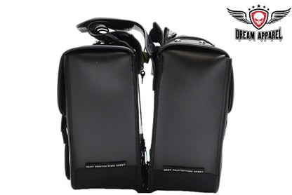 PVC Motorcycle Saddlebag With Studs