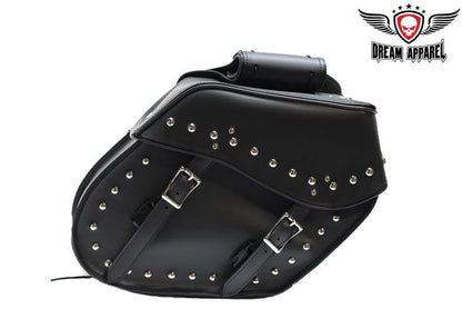 PVC Motorcycle Saddlebag With Studs