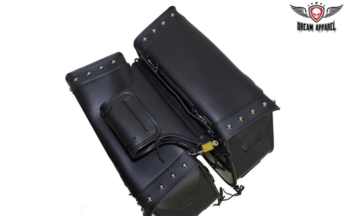 Dream Apparel Black Concealed Carry Saddlebag with Studs