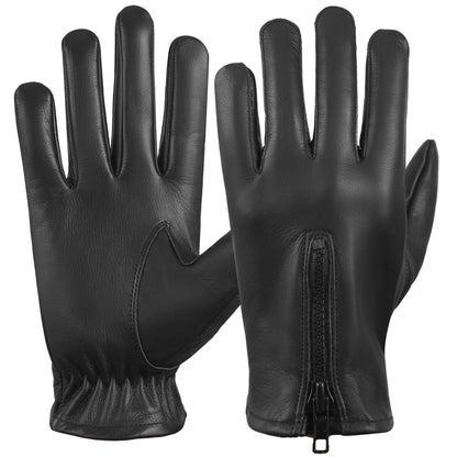 Dream Apparel Motorcycle Black Gloves With Zipper