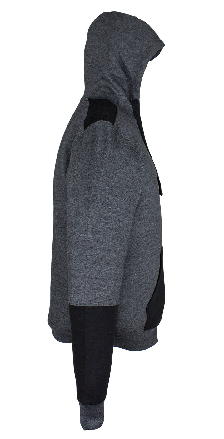 Dark Gray/Black Zippered Hoodie