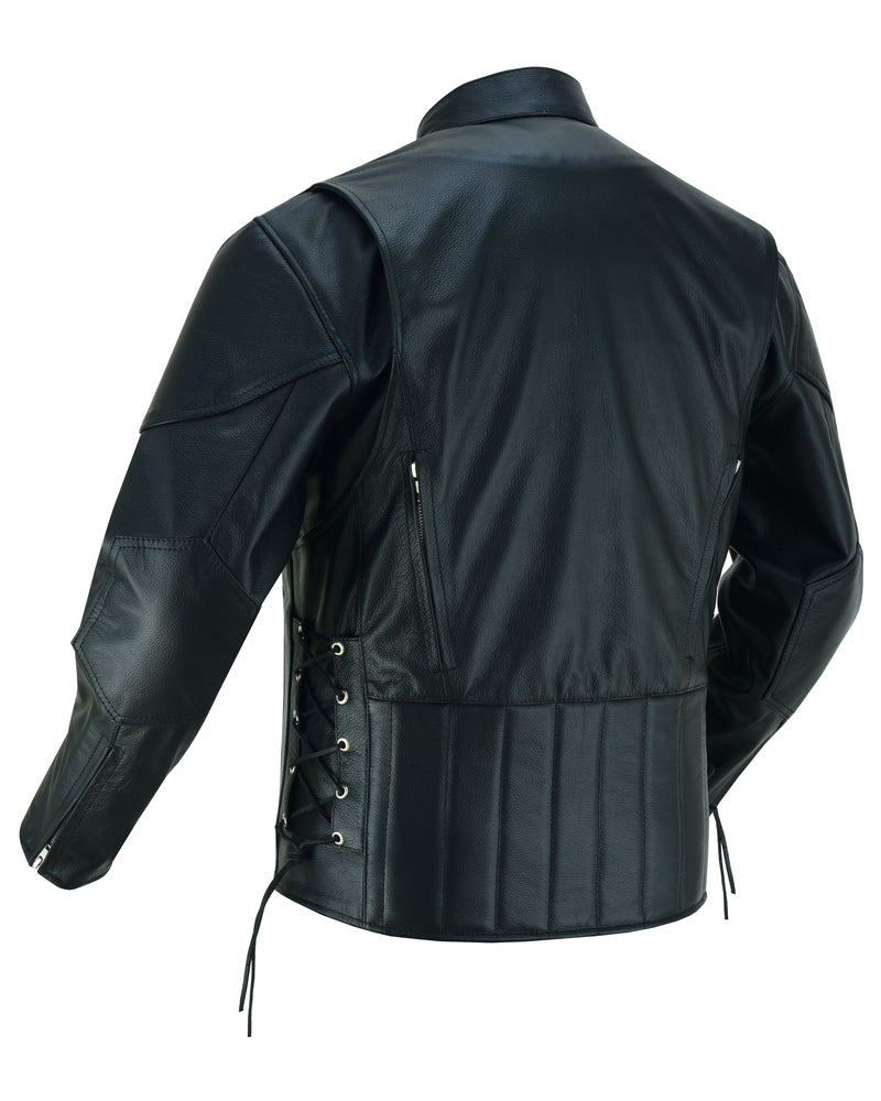 Knucklehead Mens Leather Motorcycle Jacket