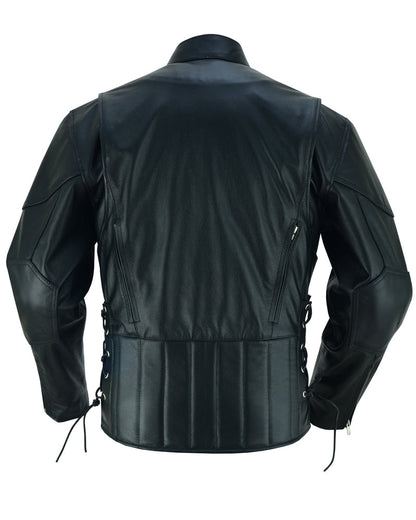 Knucklehead Mens Leather Motorcycle Jacket