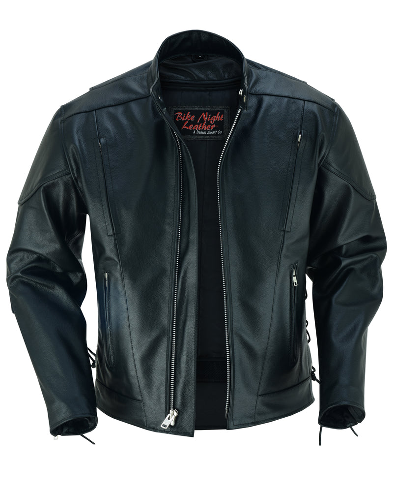 Knucklehead Mens Leather Motorcycle Jacket