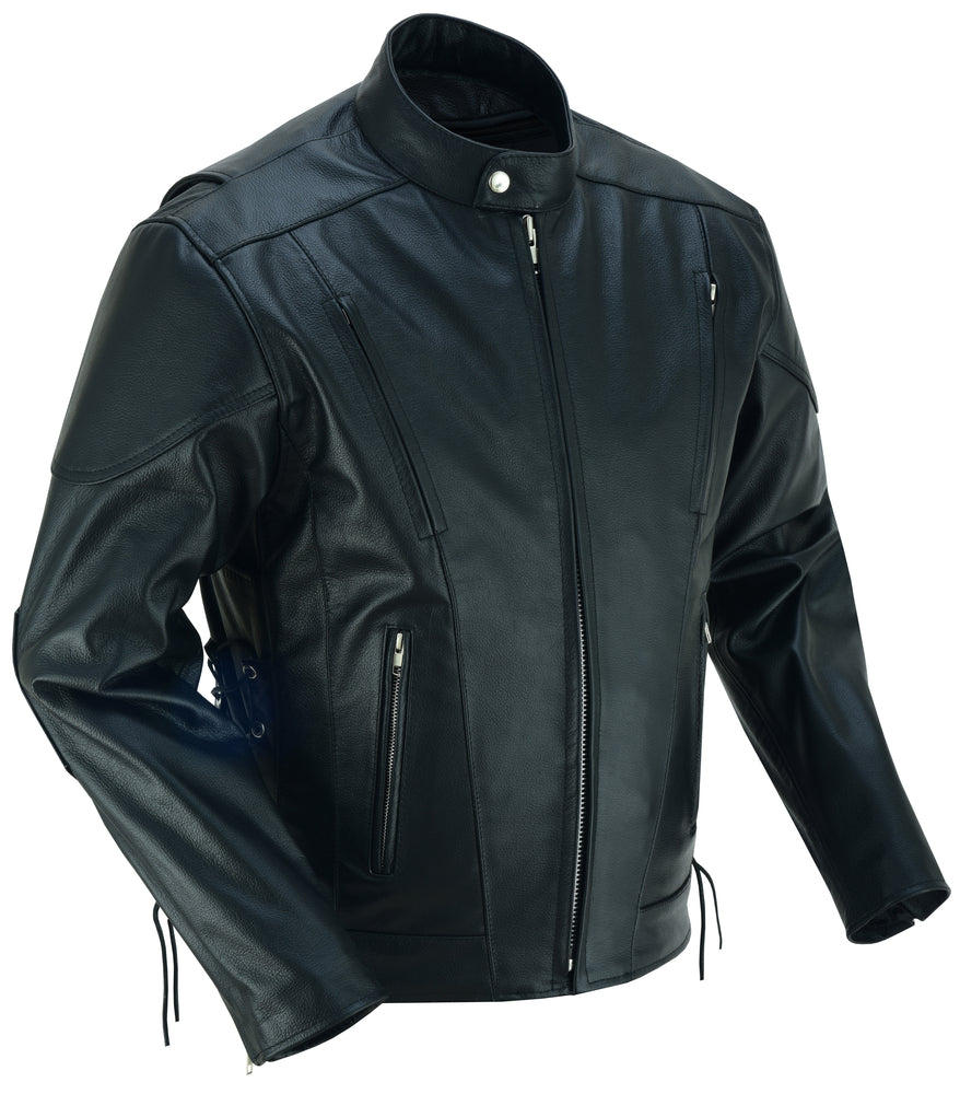 Knucklehead Mens Leather Motorcycle Jacket