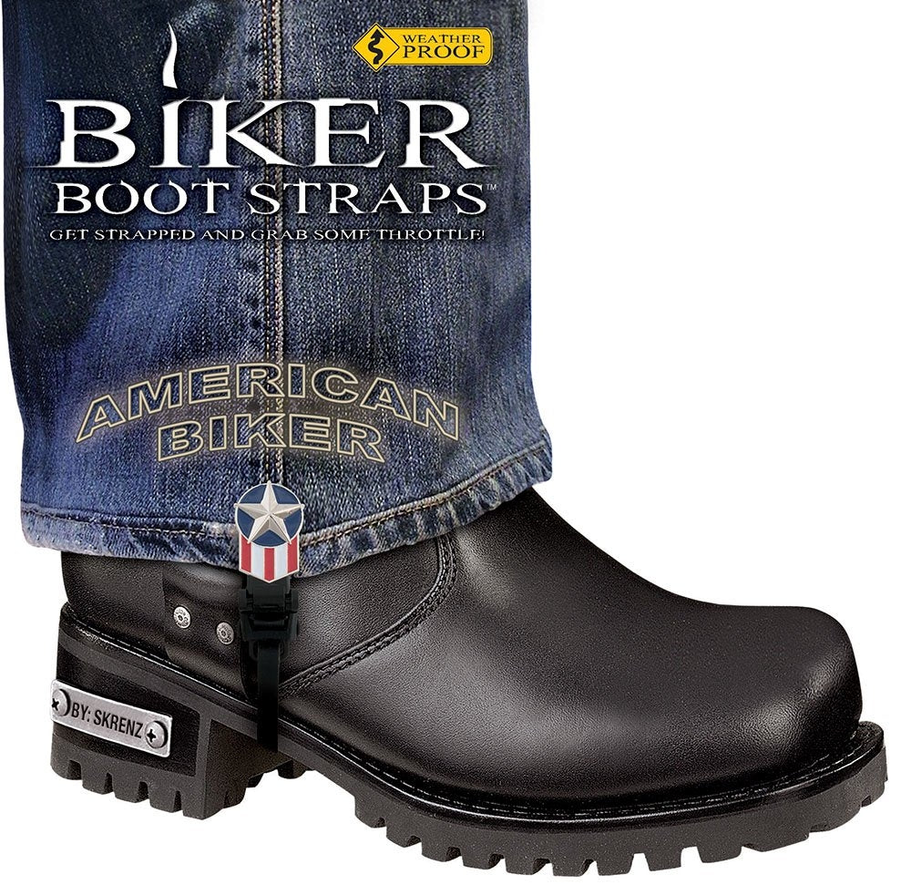 BBS/AB6 Weather Proof- Boot Straps- American Biker- 6 Inch