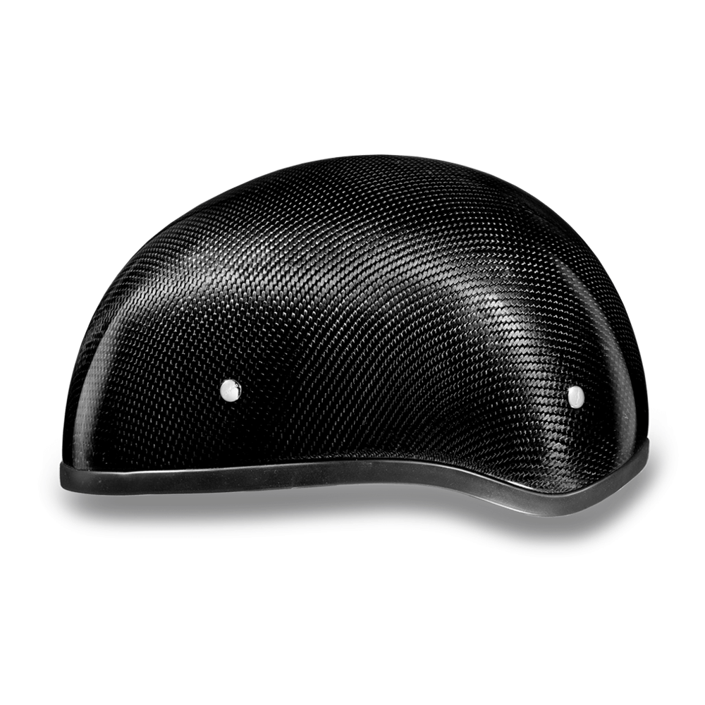 D2-GNS D.O.T. DAYTONA SKULL CAP W/O VISOR- GREY CARBON FIBER