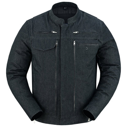 Men’s Denim Jacket – Raw Finish with Smart Access Pockets