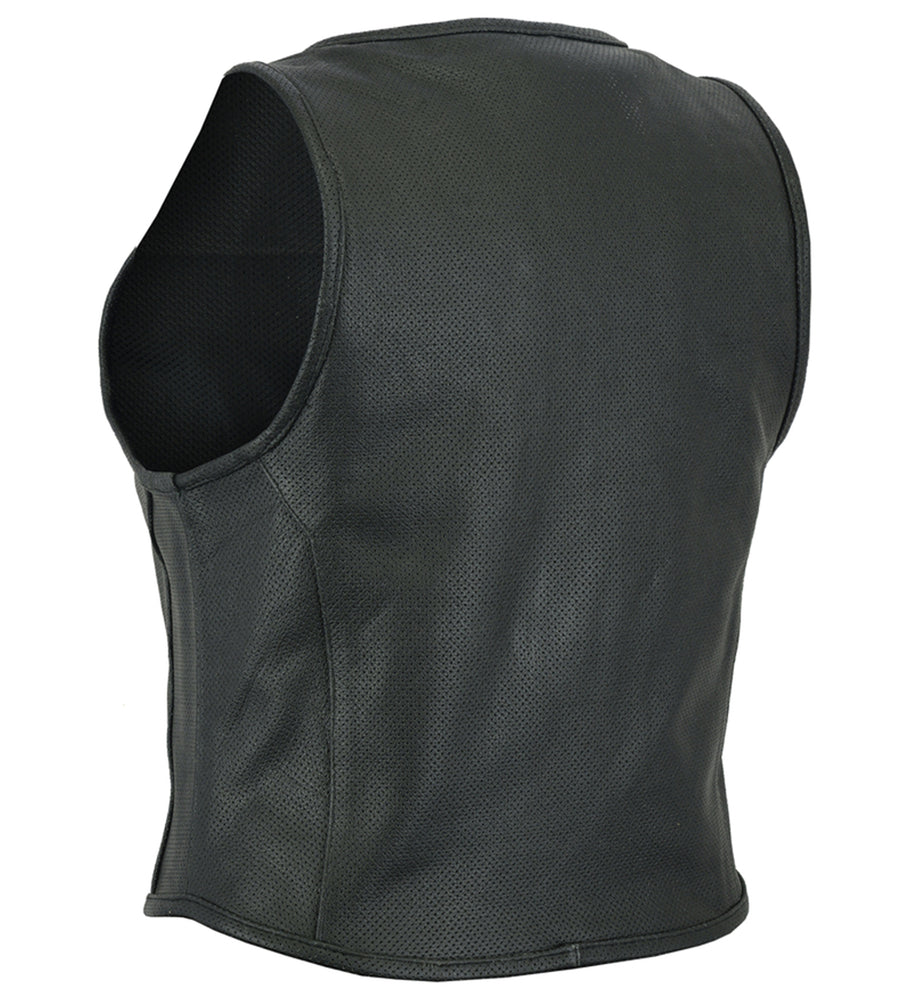 Women's Updated Perforated SWAT Team Style Leather Vest