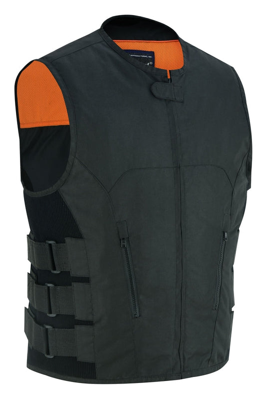 Updated SWAT Team Mens Textile Vest - Black