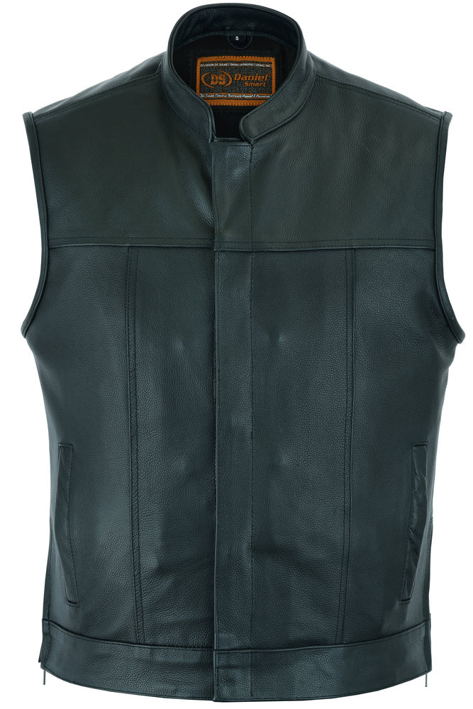 Double Crosser Men's Leather Motorcycle Vest