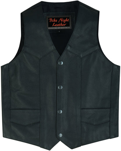 DS1725 Kids Traditional Style Plain Side Vest