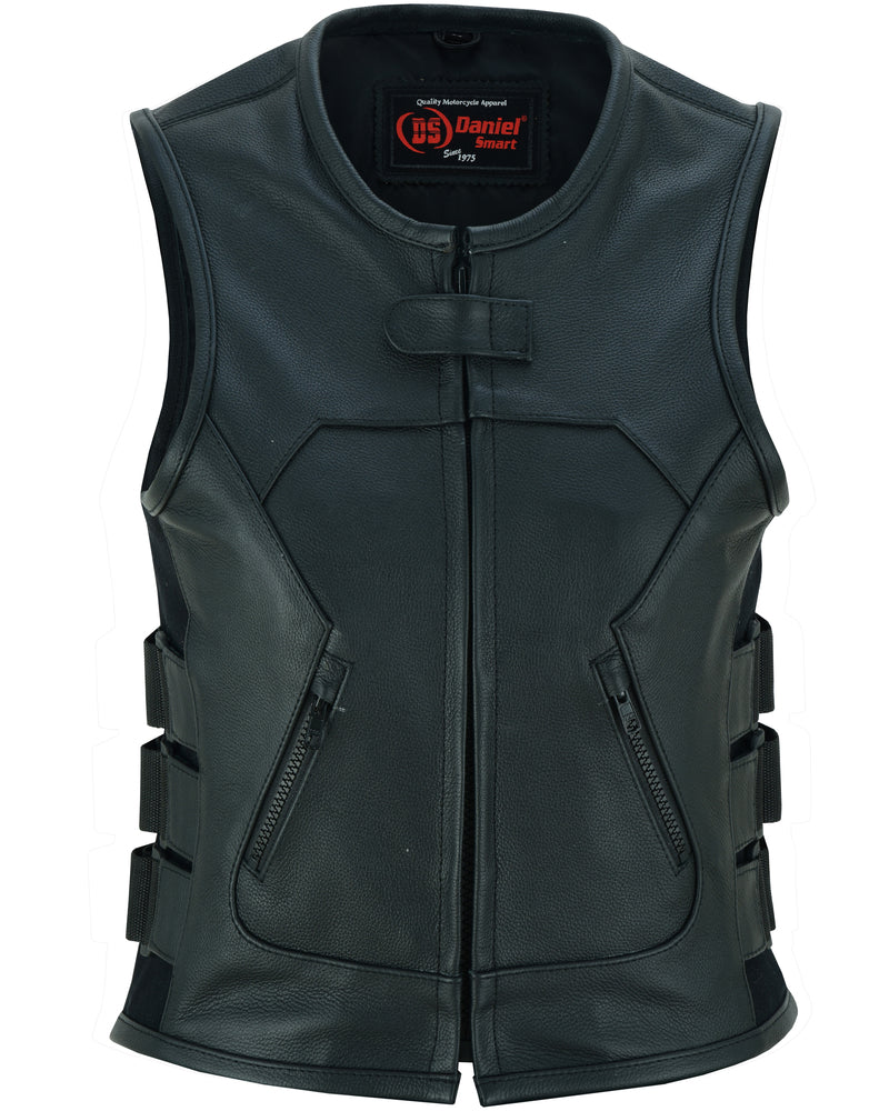 Women's Updated SWAT Team Style Leather Vest