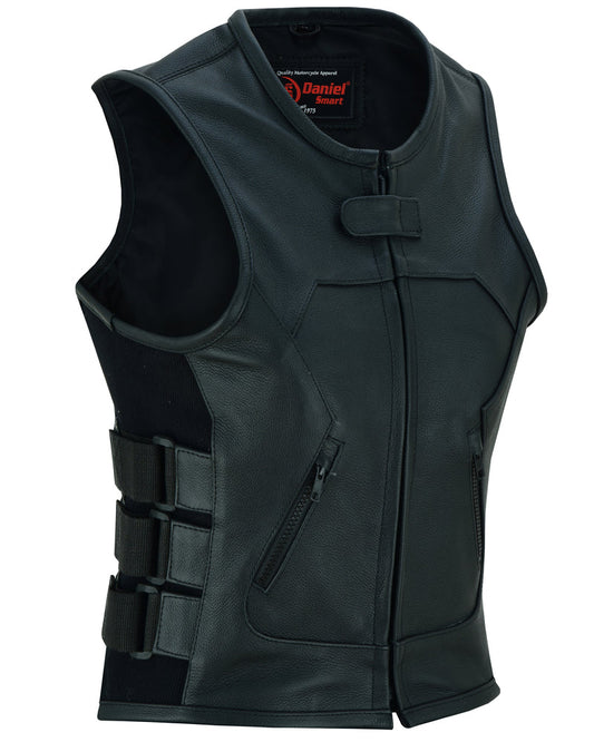 Women's Updated SWAT Team Style Leather Vest