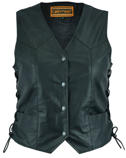 Women's Traditional Light Weight Leather Vest