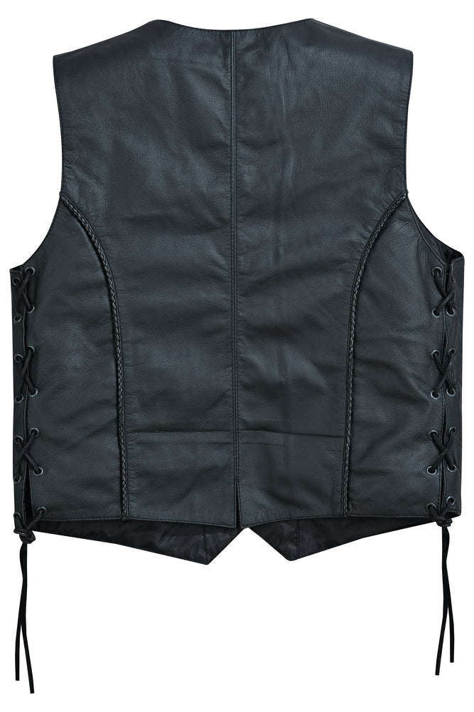 Women's Ultra-Thin Braided Leather Vest