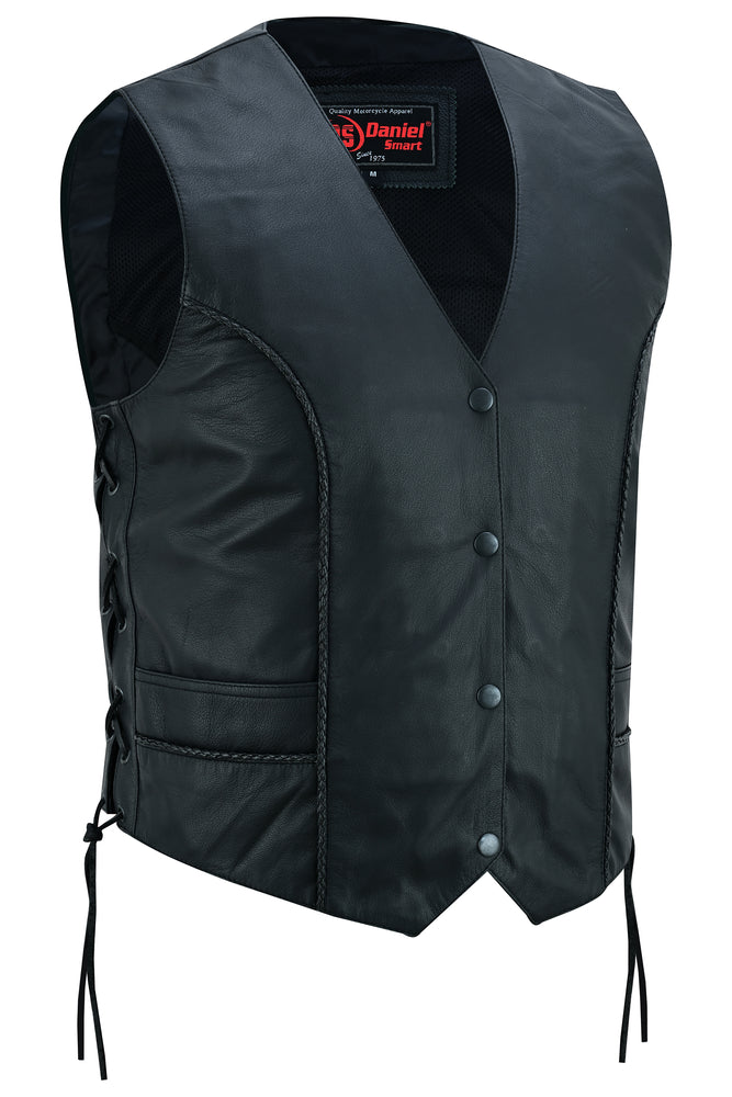 Women's Ultra-Thin Braided Leather Vest