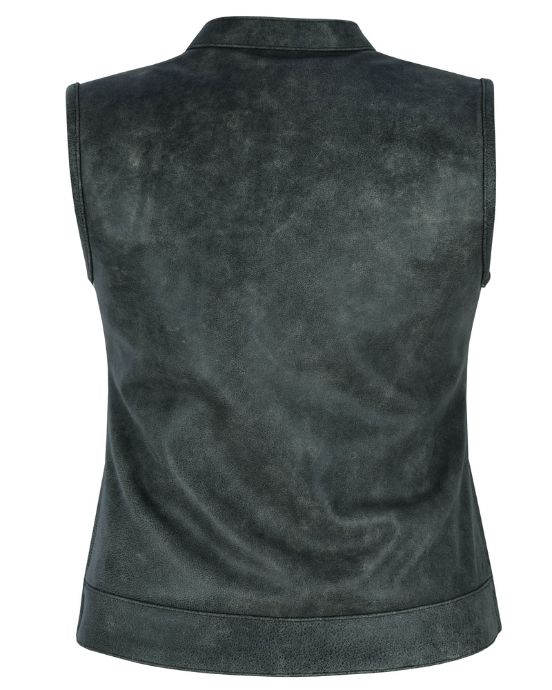 Women's Premium Single Back Panel Vest with Smart Access Pocket - Gray