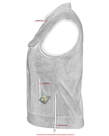 Women's Premium Single Back Panel Vest with Smart Access Pocket - Gray