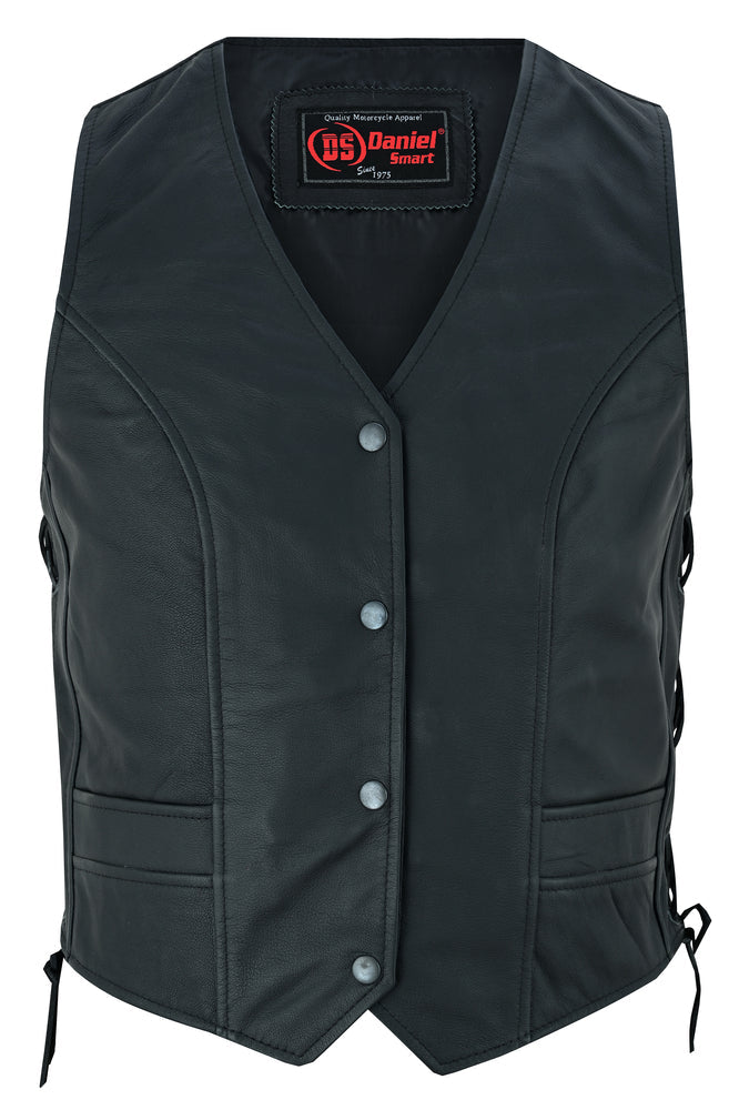 Women's Stylish Full Cut Leather Vest