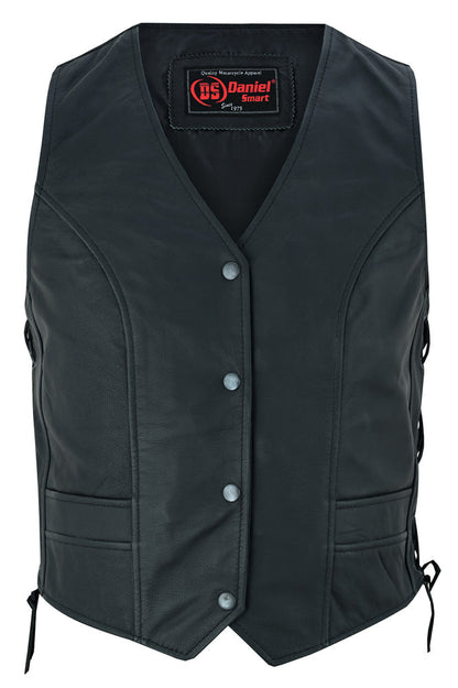 Women's Stylish Full Cut Leather Vest