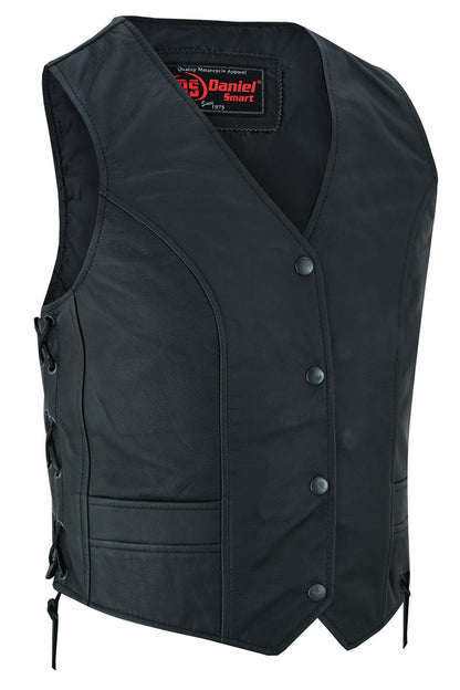 Women's Stylish Full Cut Leather Vest