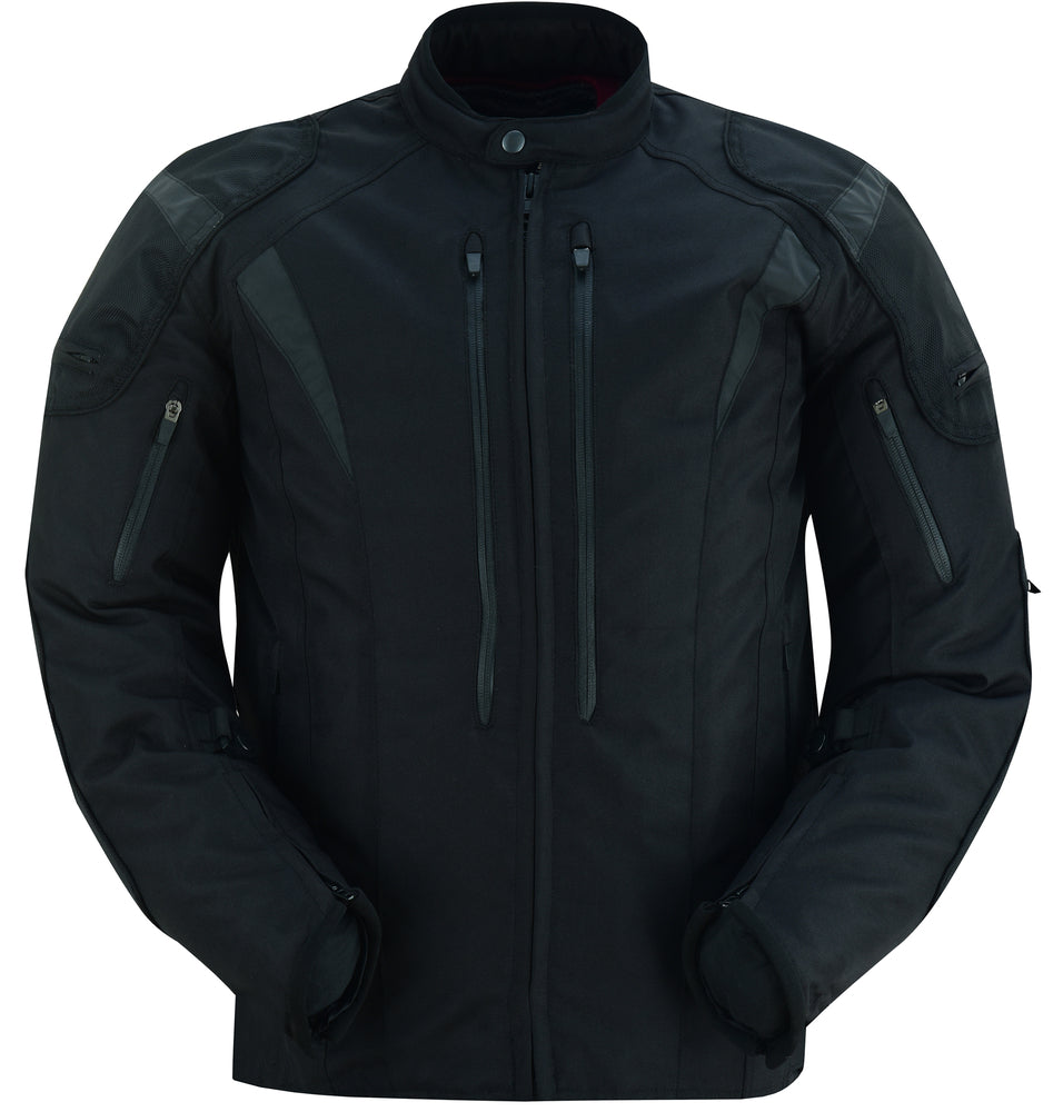 Blast Black Micro Mesh Waterproof Textile Jacket