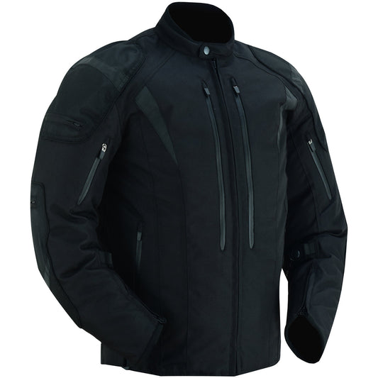 Blast Black Micro Mesh Waterproof Textile Jacket