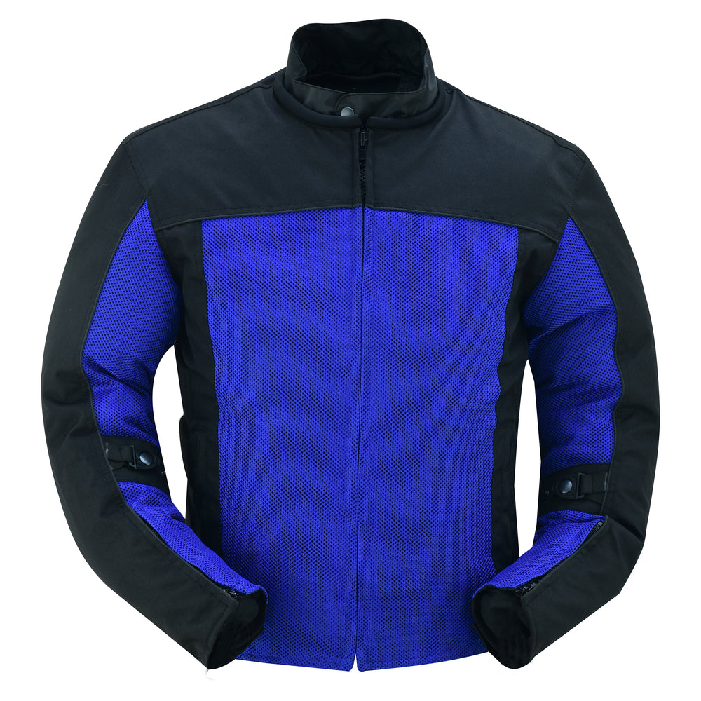 Cross Wind Blue Mesh Riding Jacket