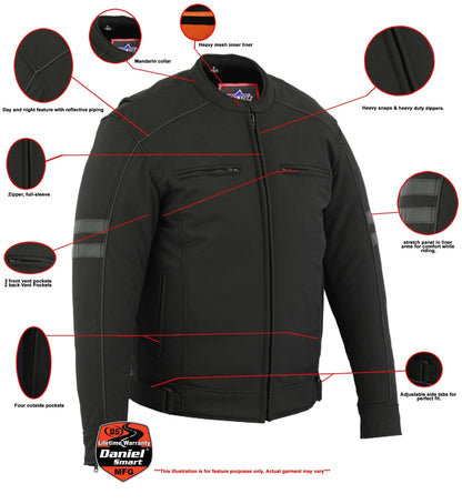 All Season Reflective Men's Textile Jacket