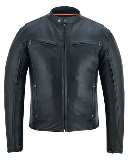 Men's Lightweight Drum Dyed Naked Lambskin Jacket