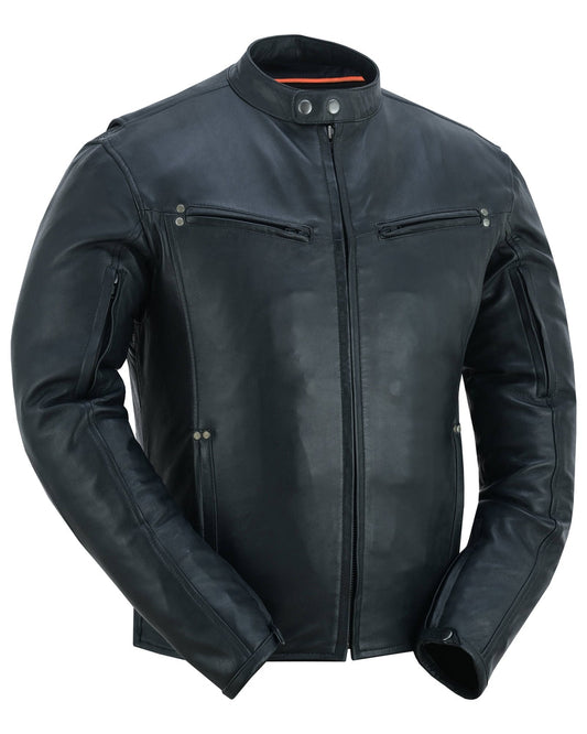 Men's Lightweight Drum Dyed Naked Lambskin Jacket