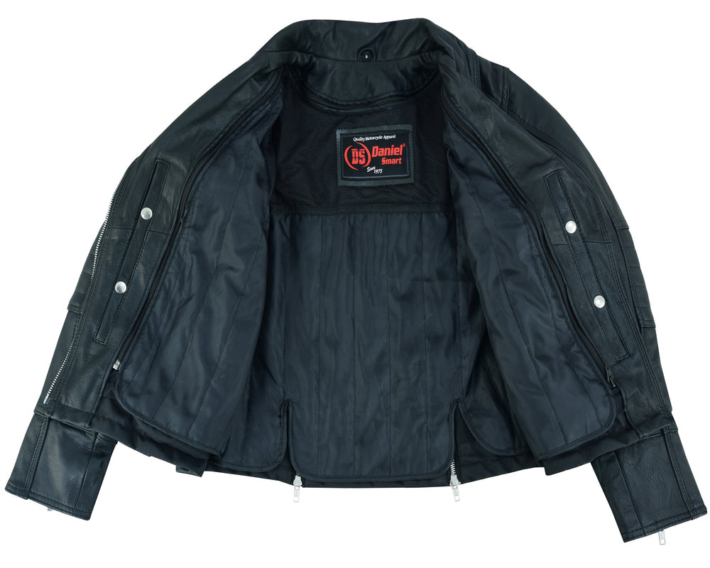 Men's Lightweight Black Lambskin Scooter Jacket